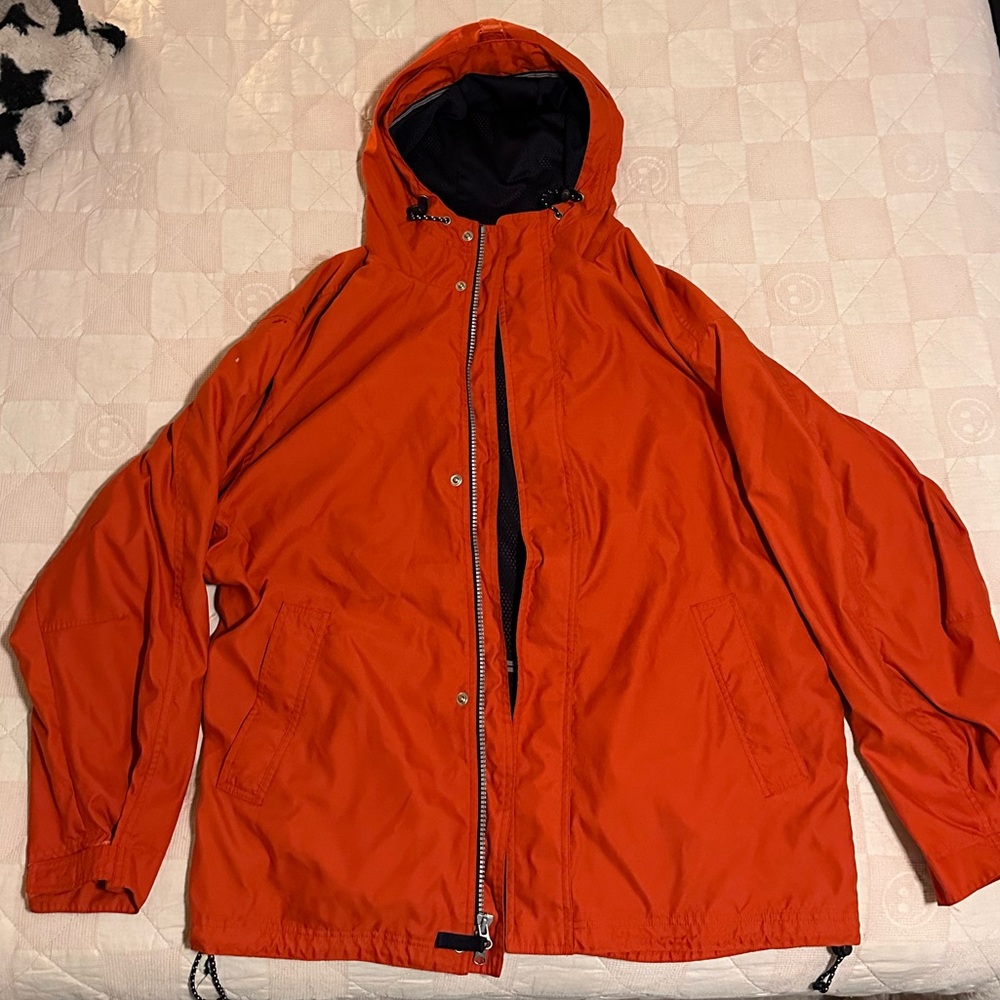 GAP ORANGE RAINCOAT (L)